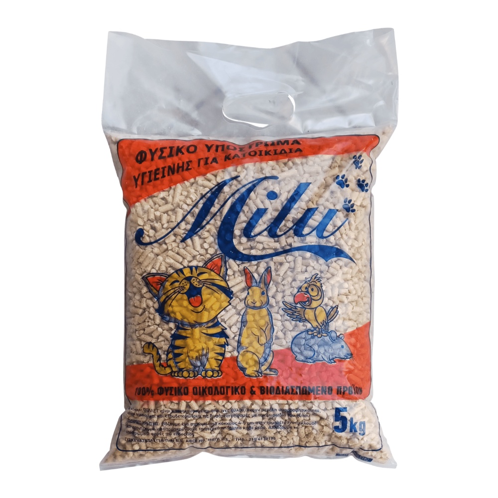 06-5893 MILU ΦΥΣΙΚΟ ΥΠΟΣΤΡΩΜΑ PELLET 5KG - Image 1