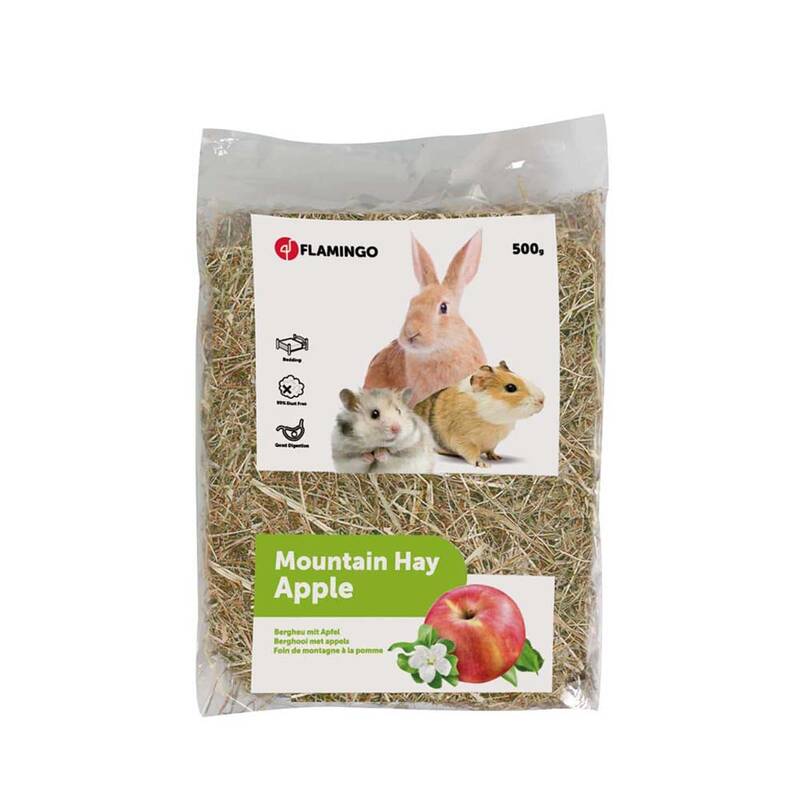 FLAMIGO MOUNTAIN HAY WITH APPLE 500G