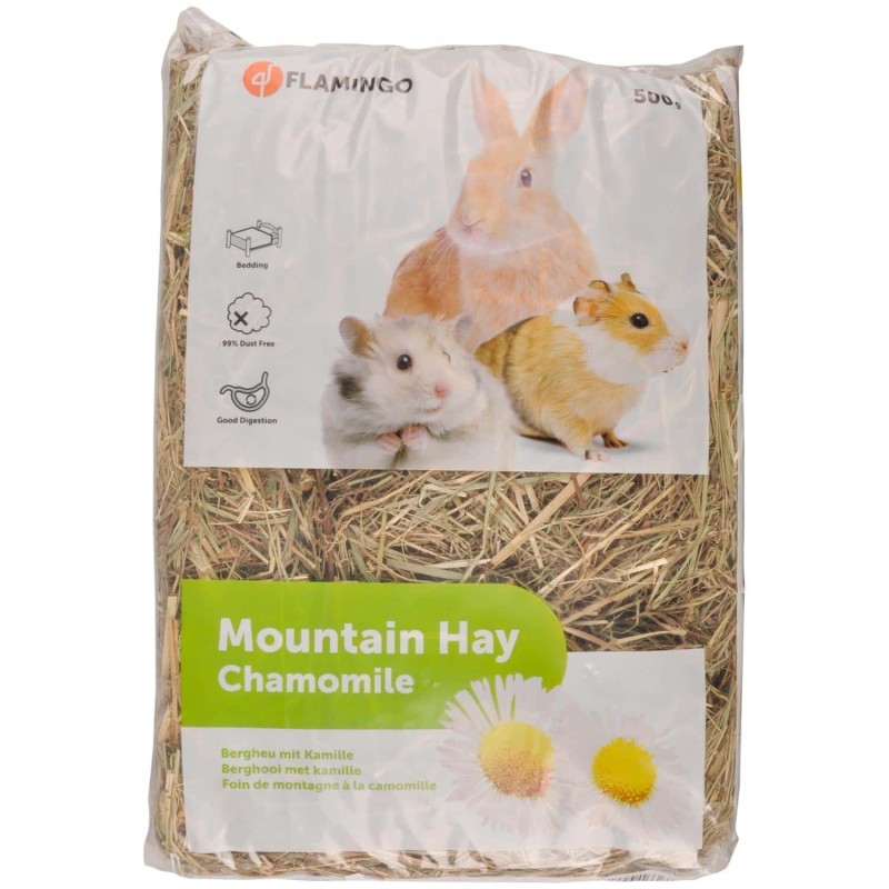 FLAMIGO MOUNTAIN HAY WITH CAMOMILE 500G